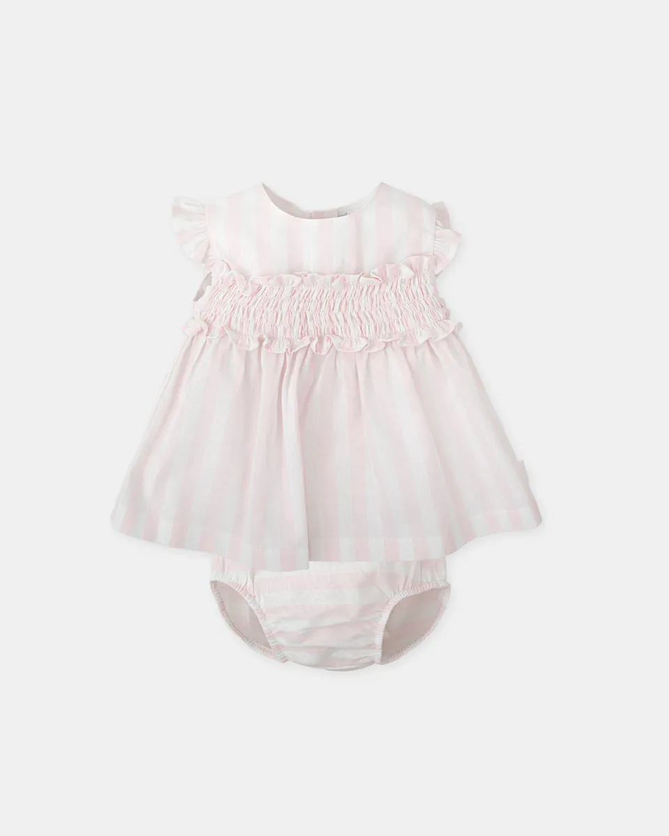 Платье для девочки в розовую полоску с трусиками в тон Tutto Piccolo, цвет Rosa
Платье для девочки в розовую полоску с трусиками в тон Tutto Piccolo, цвет Rosa