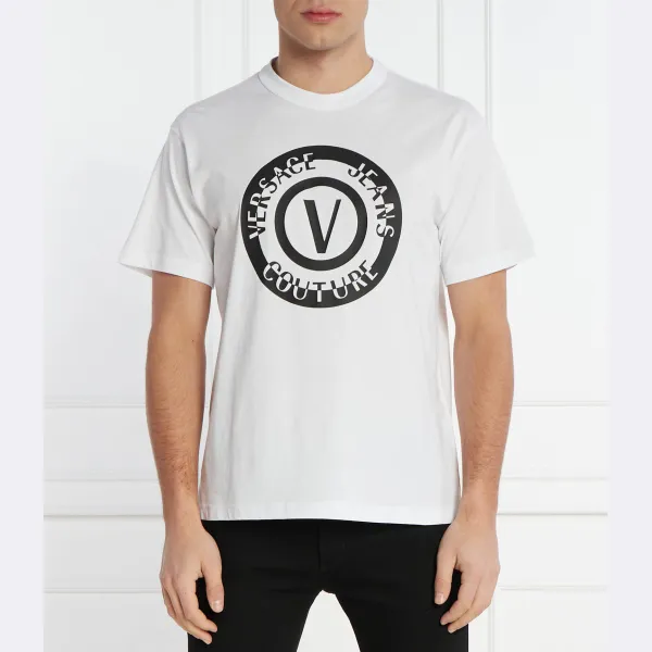 Футболки стандартного кроя с трафаретным принтом Versace, белый
Футболки стандартного кроя с трафаретным принтом Versace, белый