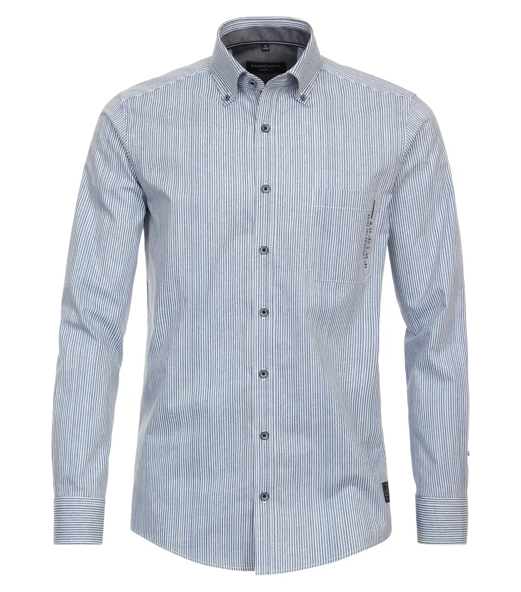 Рубашка CASAMODA с длинными рукавами "Повседневная рубашка CASAMODA в полоску", синий
Рубашка CASAMODA с длинными рукавами "Повседневная рубашка CASAMODA в полоску", синий