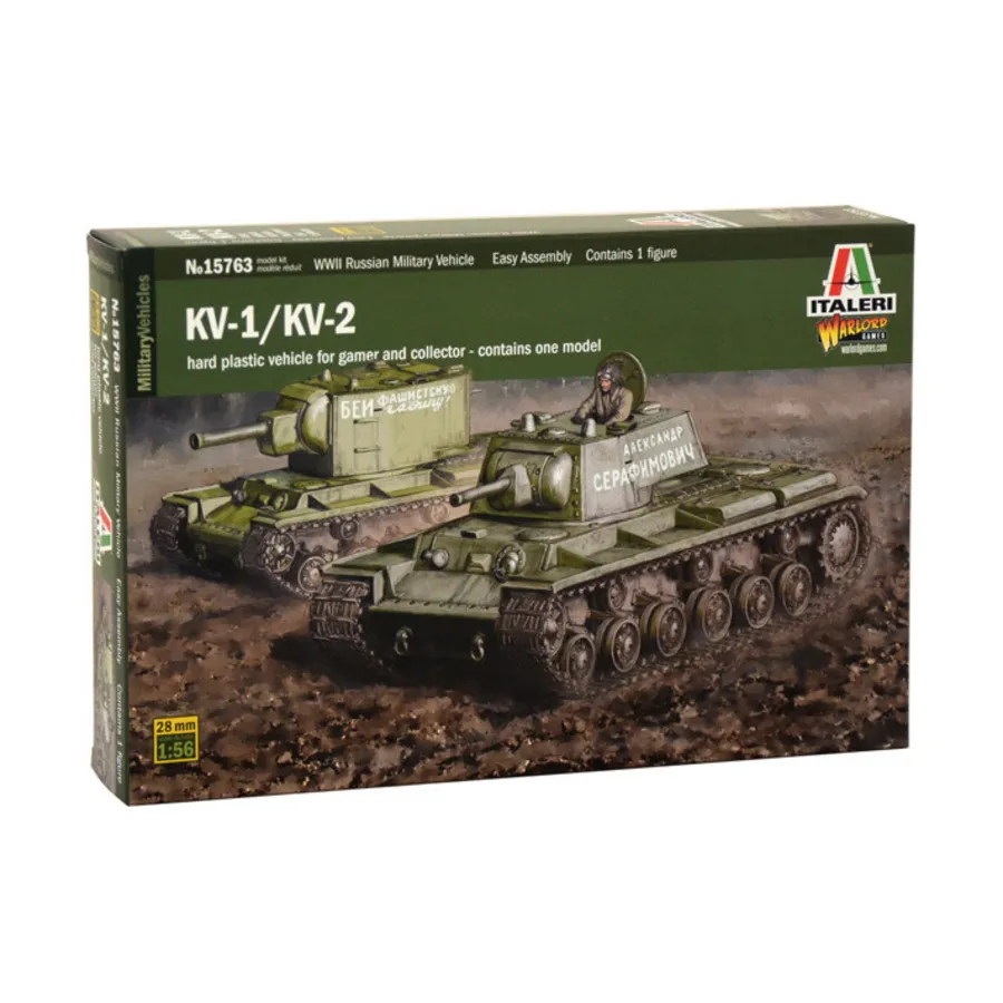 КВ-1/КВ-2 (ВОВ), Military Vehicles - WWII, Bolt Action Compatible (28mm) (1:56) (Italeri-Warlord)
КВ-1/КВ-2 (ВОВ), Military Vehicles - WWII, Bolt Action Compatible (28mm) (1:56) (Italeri-Warlord)