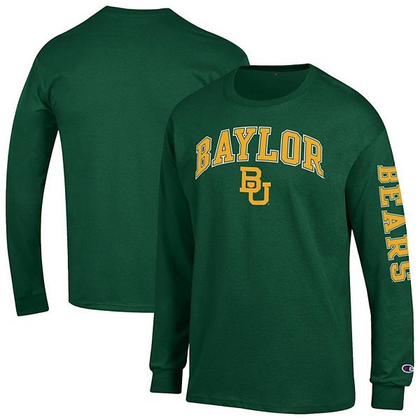 Мужская зеленая футболка с длинным рукавом baylor bears arch over logo 2-hit Champion
Мужская зеленая футболка с длинным рукавом baylor bears arch over logo 2-hit Champion