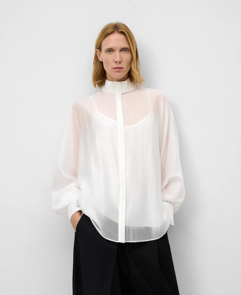 Широкая полупрозрачная женская рубашка Adolfo Dominguez, белый
Широкая полупрозрачная женская рубашка Adolfo Dominguez, белый