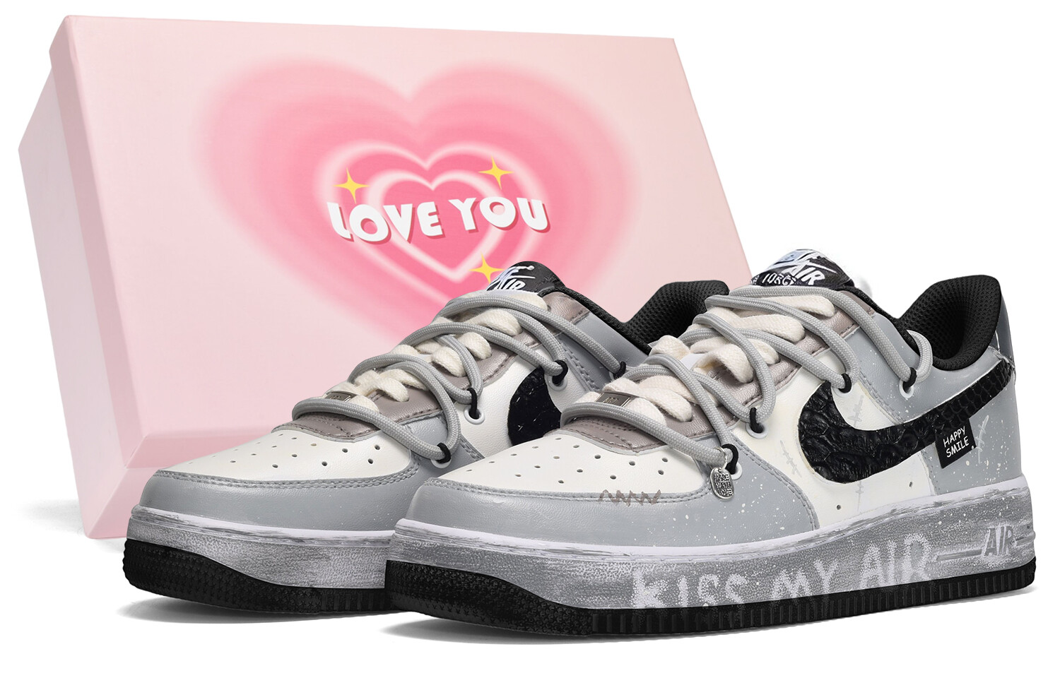 Кроссовки Nike Air Force 1 Skateboarding Shoes Women's Low-top Black/grey, черный/серый
Кроссовки Nike Air Force 1 Skateboarding Shoes Women's Low-top Black/grey, черный/серый