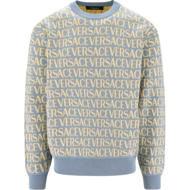 Свитшот с вышитым логотипом All Over VERSACE, синий
Свитшот с вышитым логотипом All Over VERSACE, синий