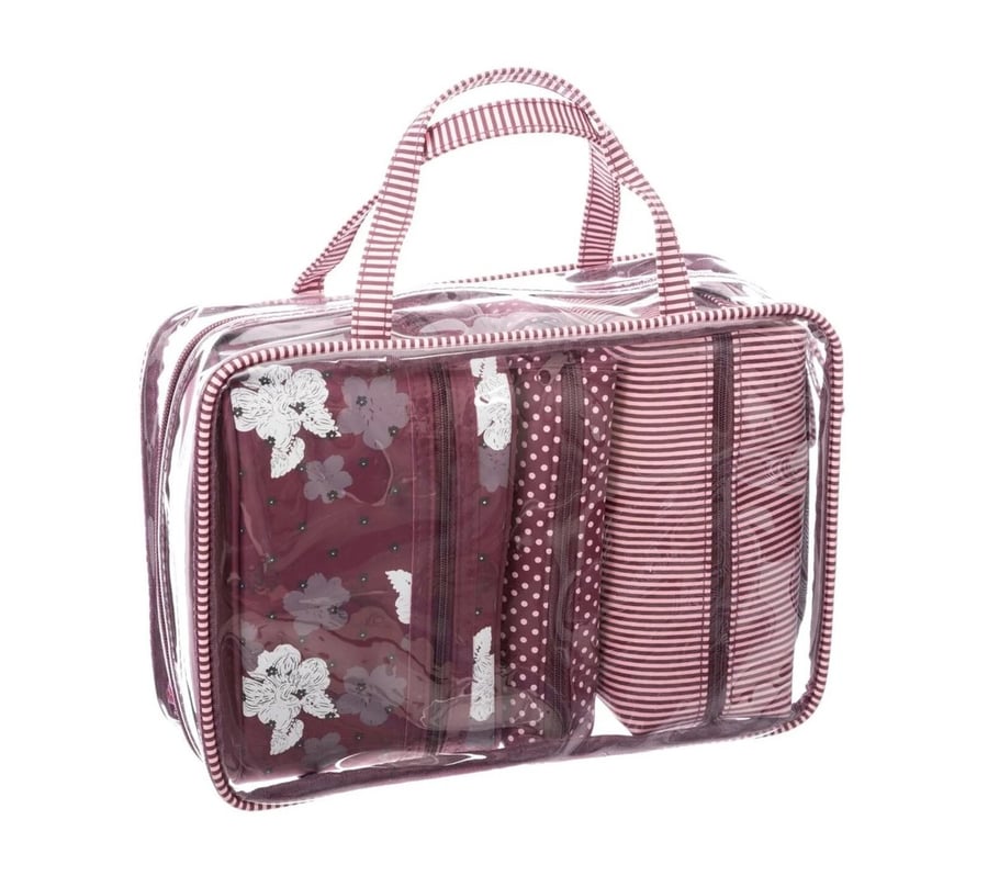 Набор из 4 косметичек Зимний красный Intesi
Набор из 4 косметичек Зимний красный Intesi