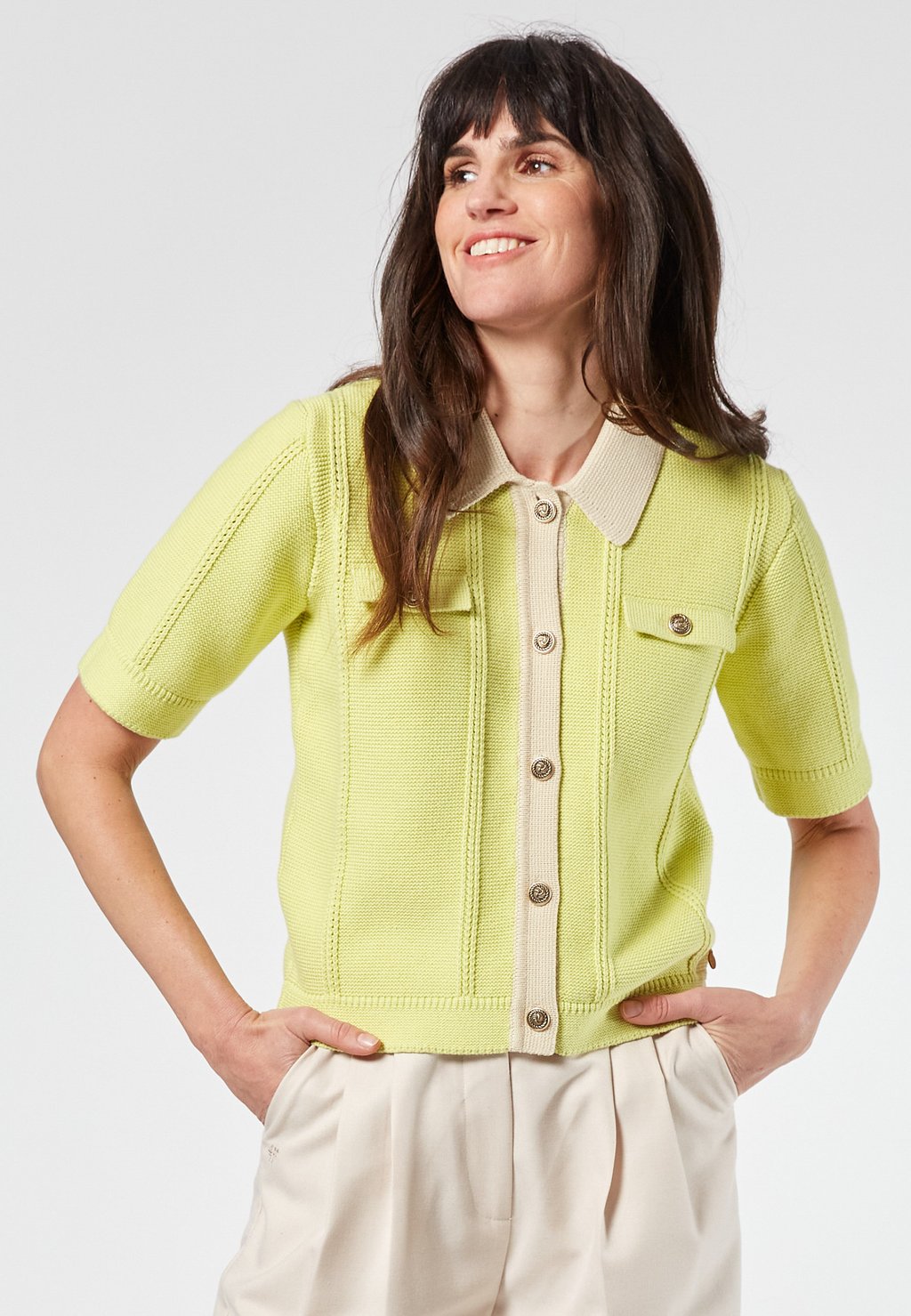 Блузка на пуговицах 4funkyflavours, желтый
Блузка на пуговицах 4funkyflavours, желтый