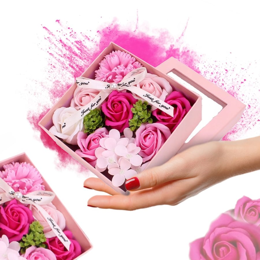 Мыло Flowerbox с розами, большое душистое мыло, красивый подарок на День матери Okazeo
Мыло Flowerbox с розами, большое душистое мыло, красивый подарок на День матери Okazeo