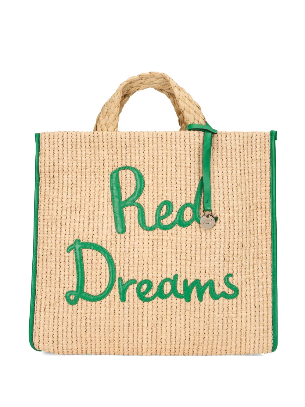 Сумка-тоут с плетеной ручкой и подвеской Red(V), бежевый
Сумка-тоут с плетеной ручкой и подвеской Red(V), бежевый