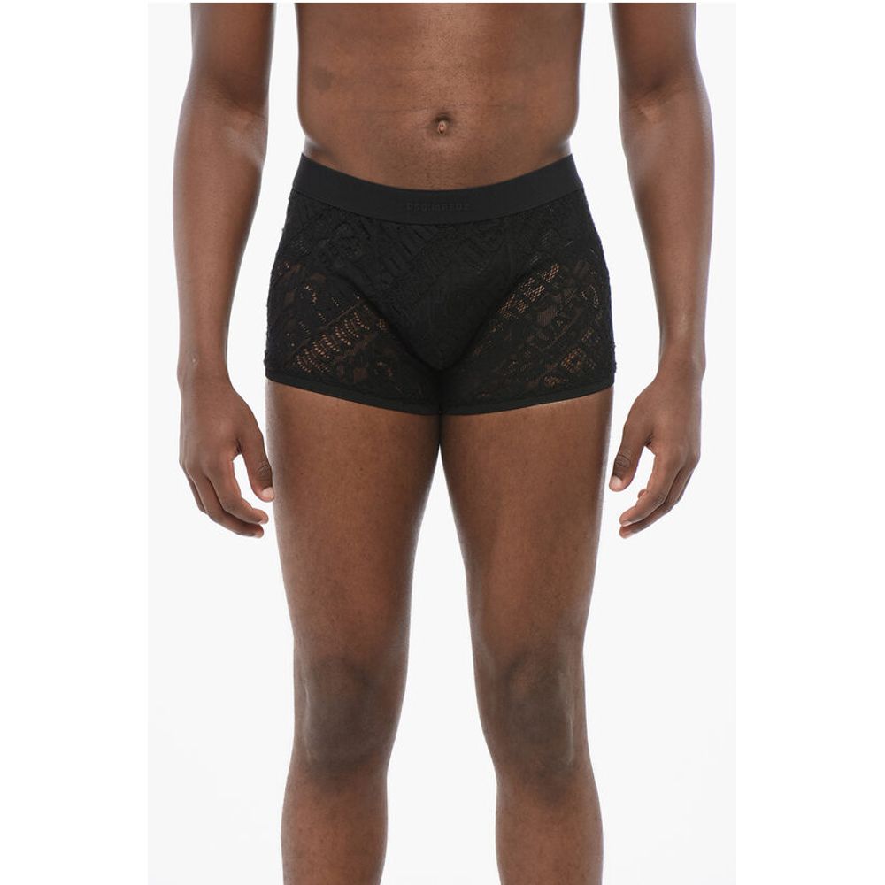 Кружевные боксеры с поясом тон в тон Dsquared2, Black
Кружевные боксеры с поясом тон в тон Dsquared2, Black