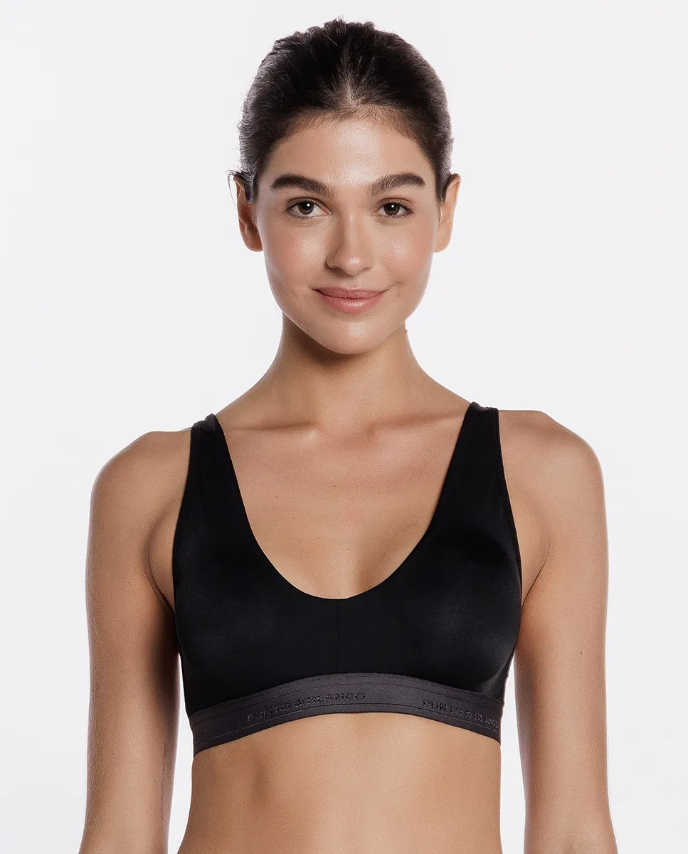 Бюстгальтер из микрофибры без косточек Punto Blanco, черный
Бюстгальтер из микрофибры без косточек Punto Blanco, черный