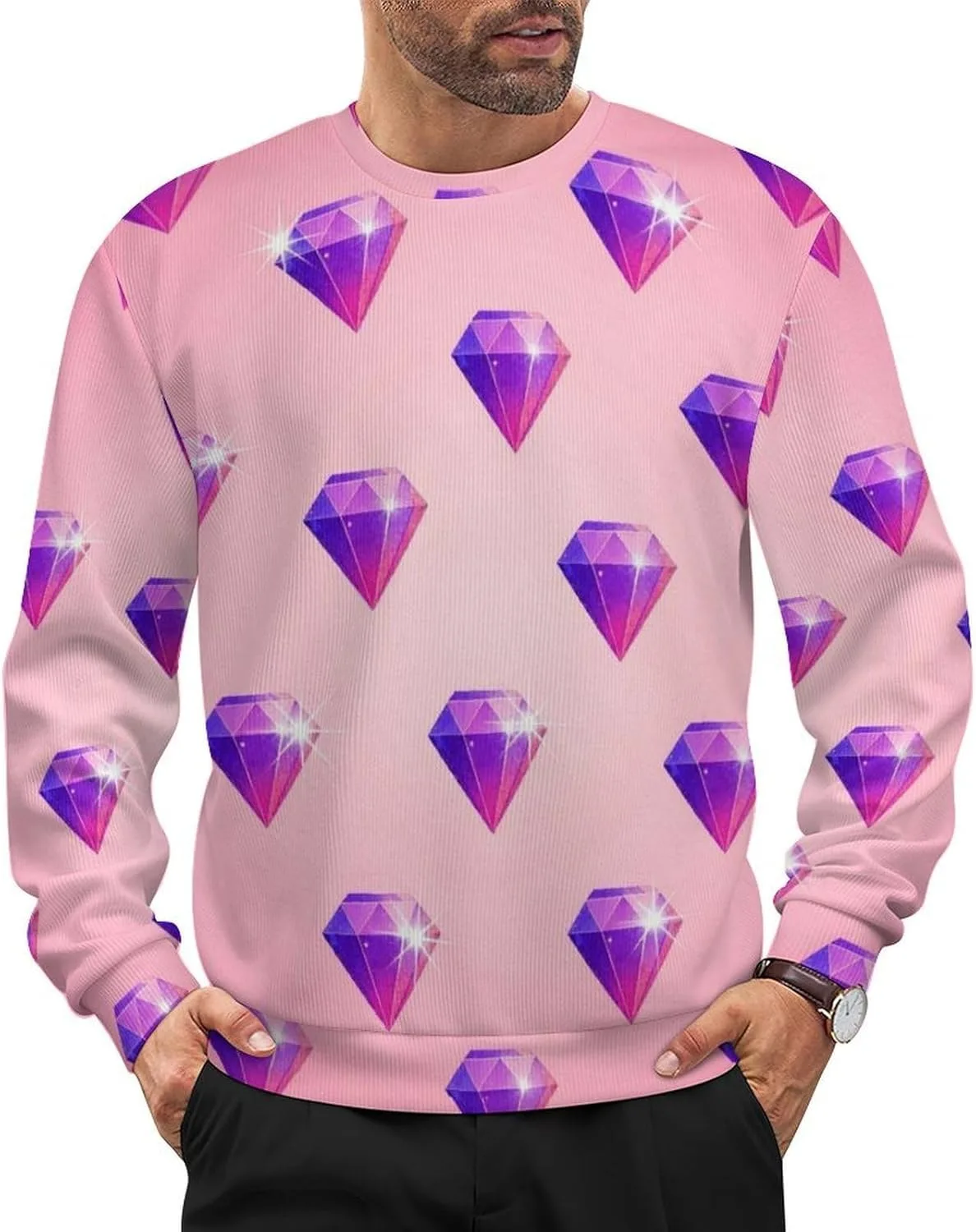 Мужской свитер с длинным рукавом и круглым вырезом LITPUZC
Мужской свитер с длинным рукавом и круглым вырезом LITPUZC