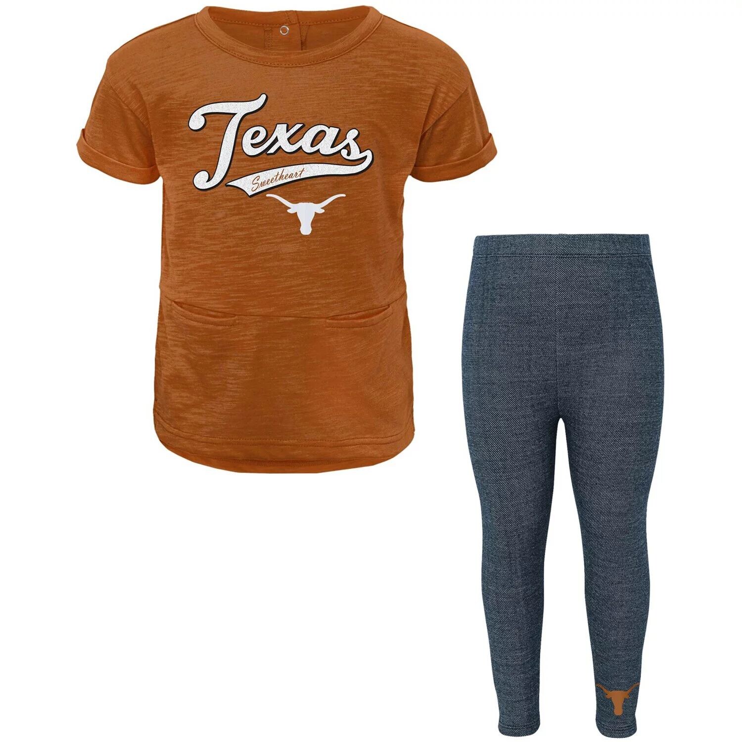 Комплект футболки и леггинсов Texas Longhorns Stadium для девочек дошкольного возраста Texas Orange Outerstuff
Комплект футболки и леггинсов Texas Longhorns Stadium для девочек дошкольного возраста Texas Orange Outerstuff