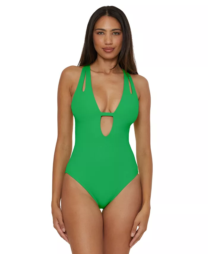 Женский купальник Modern Edge с текстурированной тканью и глубоким вырезом Becca, зеленый
Женский купальник Modern Edge с текстурированной тканью и глубоким вырезом Becca, зеленый