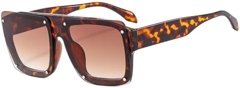 Модные повседневные квадратные солнцезащитные очки 2027 года для женщин и мужчин в стиле ретро с заклепками, разноцветными линзами и защитой от УФ-излучения UV400 MTZJH, Leopard Tea
Модные повседневные квадратные солнцезащитные очки 2027 года для женщин и мужчин в стиле ретро с заклепками, разноцветными линзами и защитой от УФ-излучения UV400 MTZJH, Leopard Tea