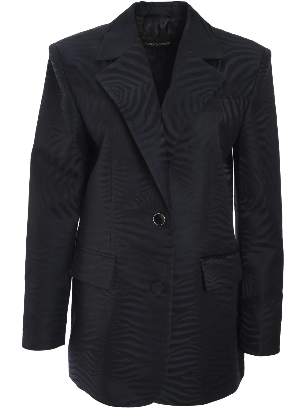 Блейзер в технике деворе Roberto Cavalli, черный 
Блейзер в технике деворе Roberto Cavalli, черный