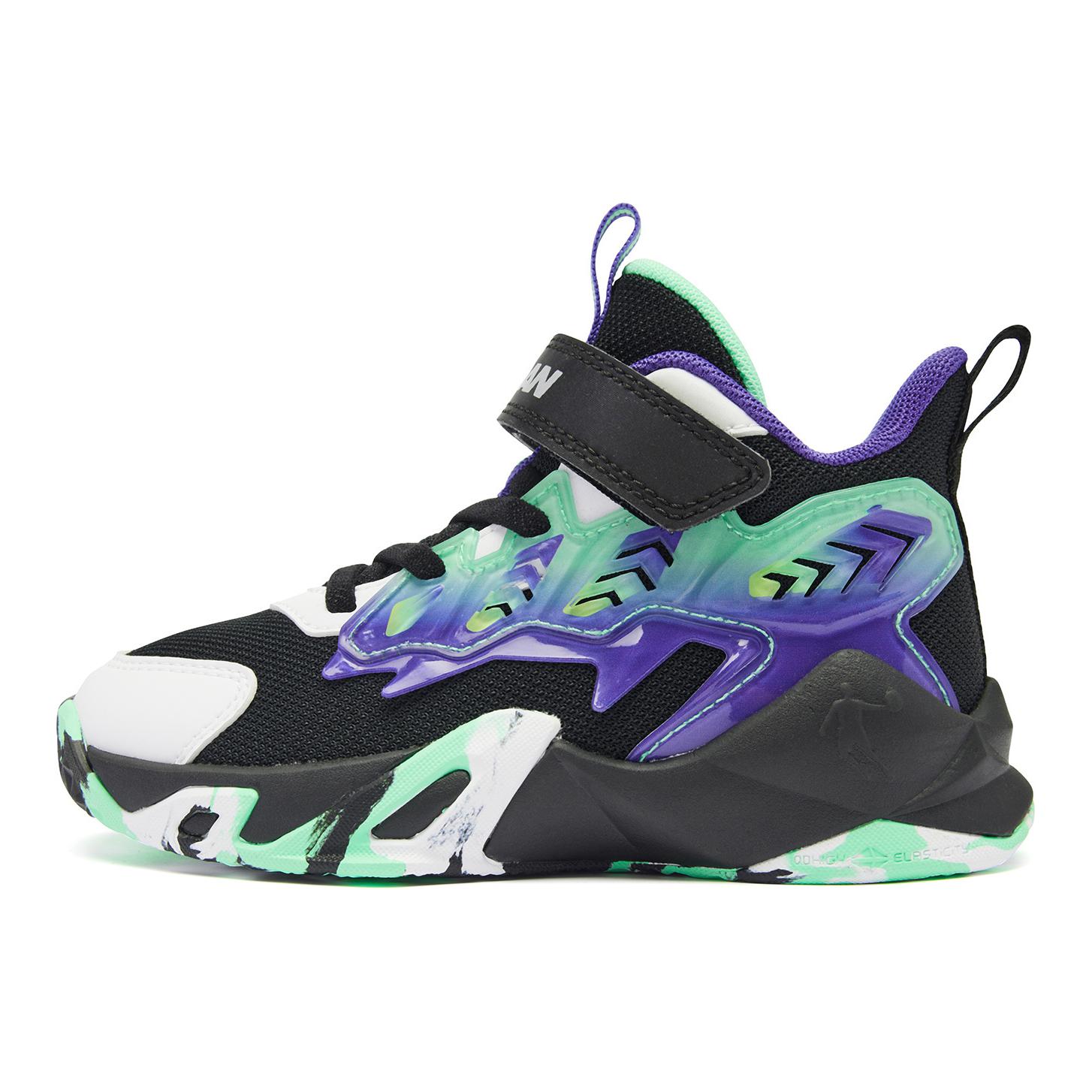 QIAODAN Детские баскетбольные кроссовки с противоскользящей подошвой, износостойкие, черного и зеленого цвета, средней высоты
QIAODAN Детские баскетбольные кроссовки с противоскользящей подошвой, износостойкие, черного и зеленого цвета, средней высоты