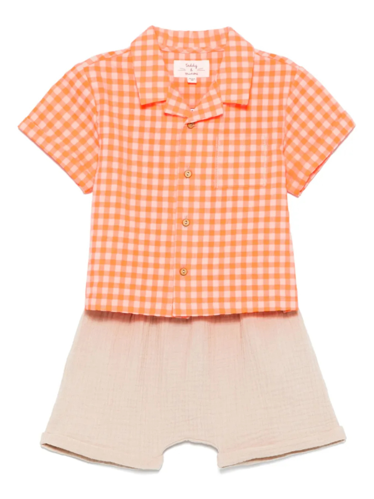 Комплект из клетчатых шорт и рубашки TEDDY & MINOU, нейтральный
Комплект из клетчатых шорт и рубашки TEDDY & MINOU, нейтральный