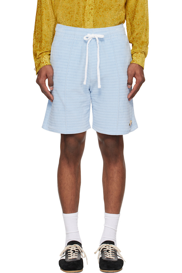 Вельюровые шорты с полоской Casablanca, синий
Вельюровые шорты с полоской Casablanca, синий