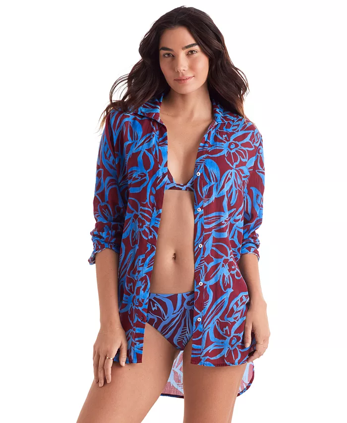 Женская хлопковая рубашка-накидка Laguna Mimi Flamingo, мультиколор
Женская хлопковая рубашка-накидка Laguna Mimi Flamingo, мультиколор