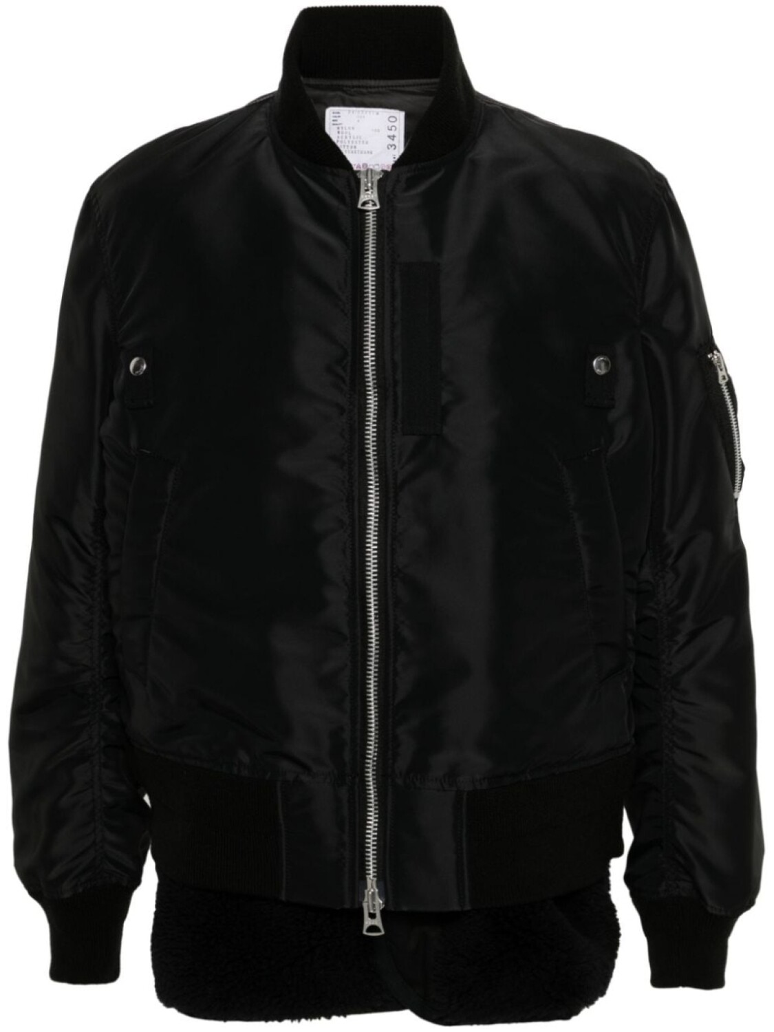 Sacai куртка-бомбер из твила, черный
Sacai куртка-бомбер из твила, черный