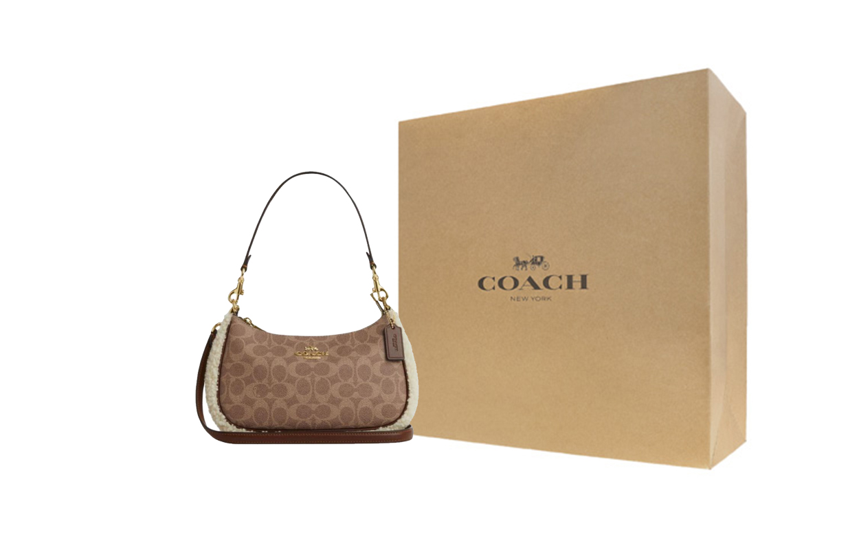 COACH Кожаная портативная сумка через плечо женская коричневая
COACH Кожаная портативная сумка через плечо женская коричневая