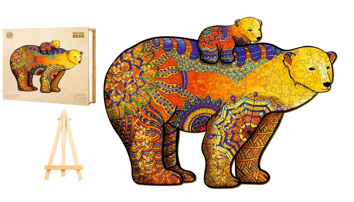 Большой Деревянный Пазл 297 Деталей Мама Медведь В Деревянной Коробке Pasjo24
Большой Деревянный Пазл 297 Деталей Мама Медведь В Деревянной Коробке Pasjo24