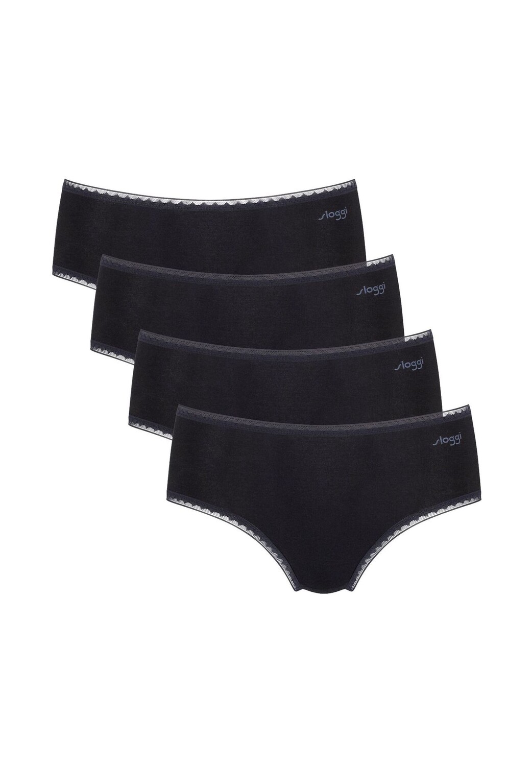 Трусы-миди, набор из 4 шт. Go sloggi, черный
Трусы-миди, набор из 4 шт. Go sloggi, черный