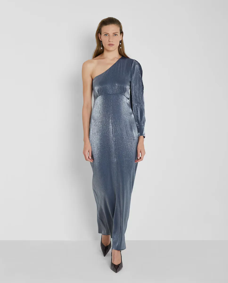 Длинное платье с ассиметричным воротником Trucco, синий
Длинное платье с ассиметричным воротником Trucco, синий