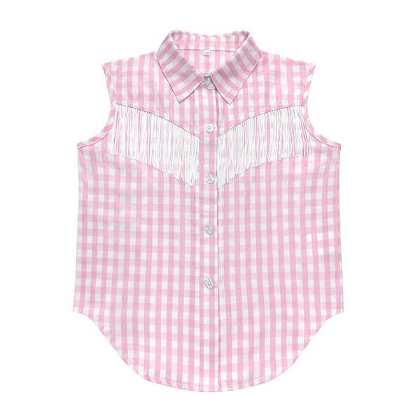 Детская блузка с бахромой в стиле вестерн Maxxis Merch, Pink Grid
Детская блузка с бахромой в стиле вестерн Maxxis Merch, Pink Grid