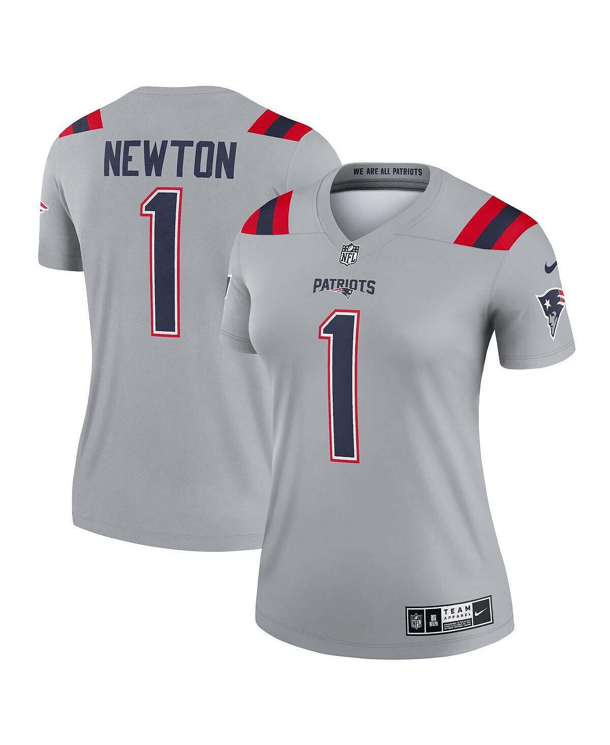 Женская майка Cam Newton Grey New England Patriots Inverted Legend Nike, серый
Женская майка Cam Newton Grey New England Patriots Inverted Legend Nike, серый