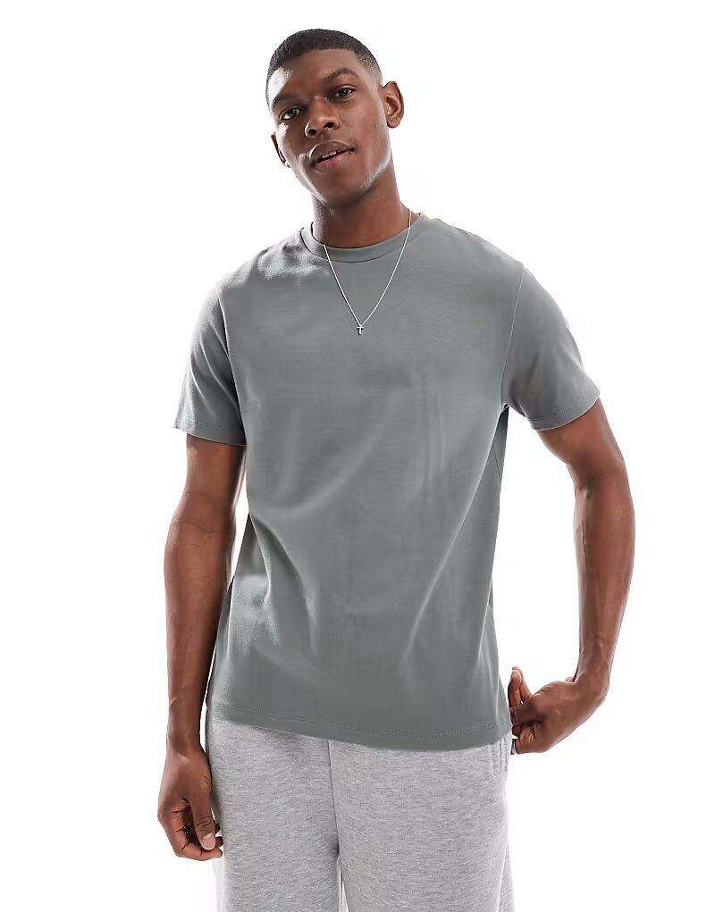 Футболка ASOS DESIGN с круглым вырезом и плотной талией цвета хаки
Футболка ASOS DESIGN с круглым вырезом и плотной талией цвета хаки