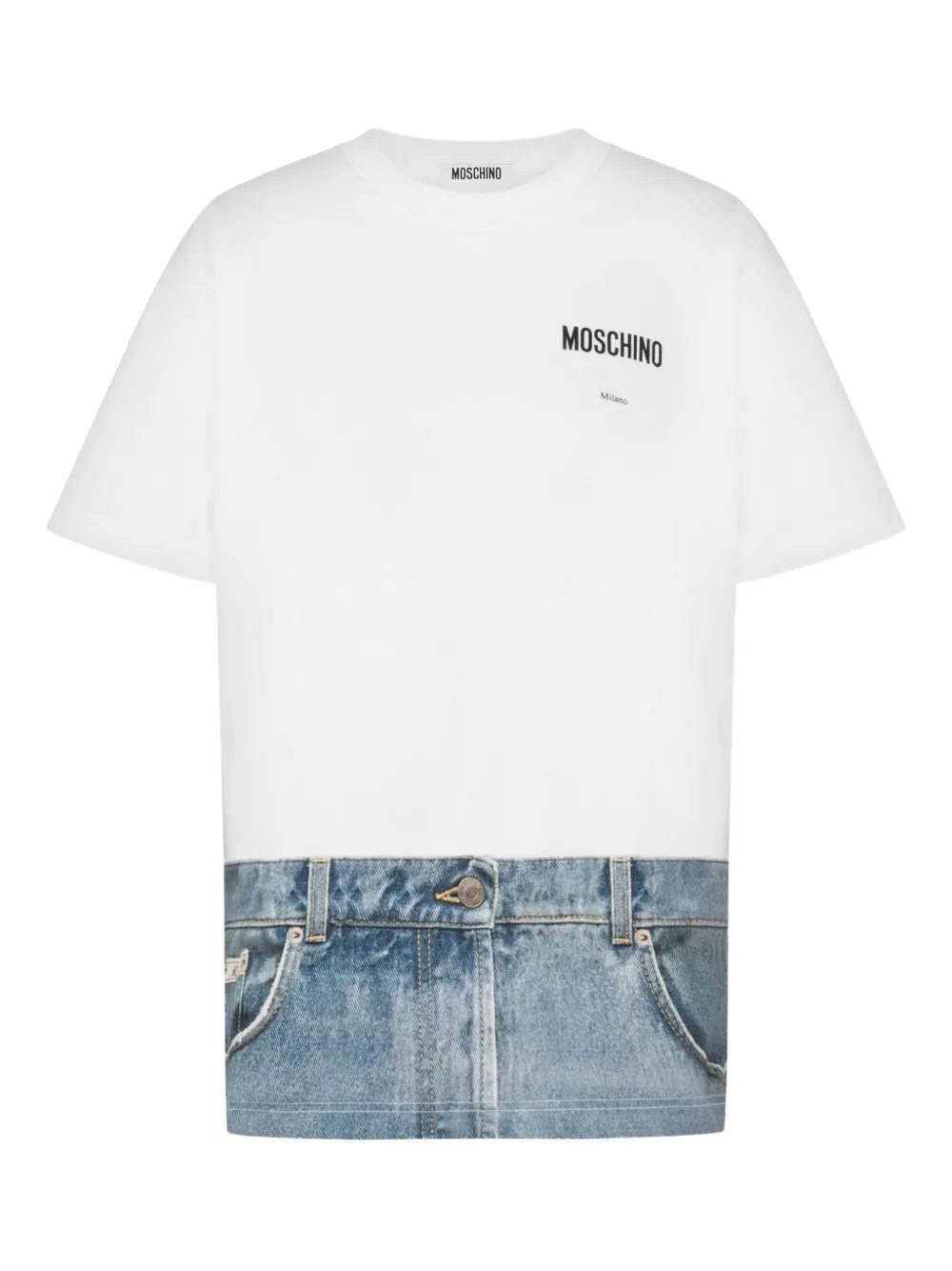Футболка с принтом логотипа Moschino, белый
Футболка с принтом логотипа Moschino, белый