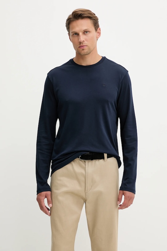 Хлопковый лонгслив Calvin Klein, темно-синий
Хлопковый лонгслив Calvin Klein, темно-синий