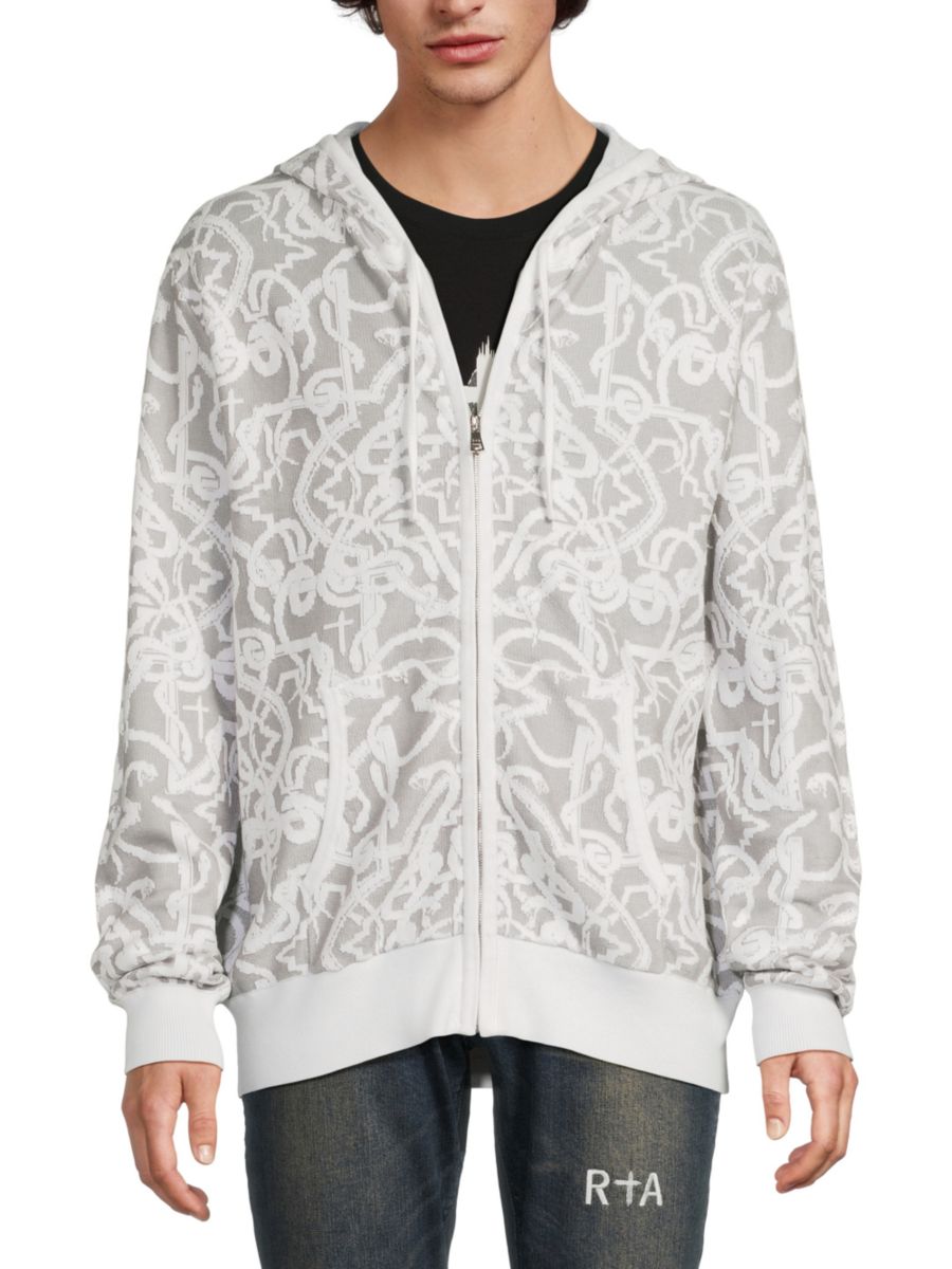 Толстовка с капюшоном на молнии из текстурированной хлопковой смеси RTA, цвет Grey Exotic
Толстовка с капюшоном на молнии из текстурированной хлопковой смеси RTA, цвет Grey Exotic