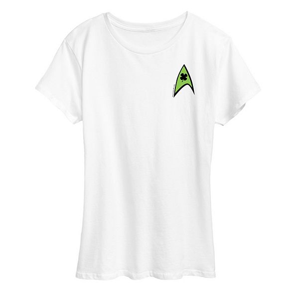 Женская футболка Star Trek Starfleet с логотипом клевера Licensed Character, White
Женская футболка Star Trek Starfleet с логотипом клевера Licensed Character, White