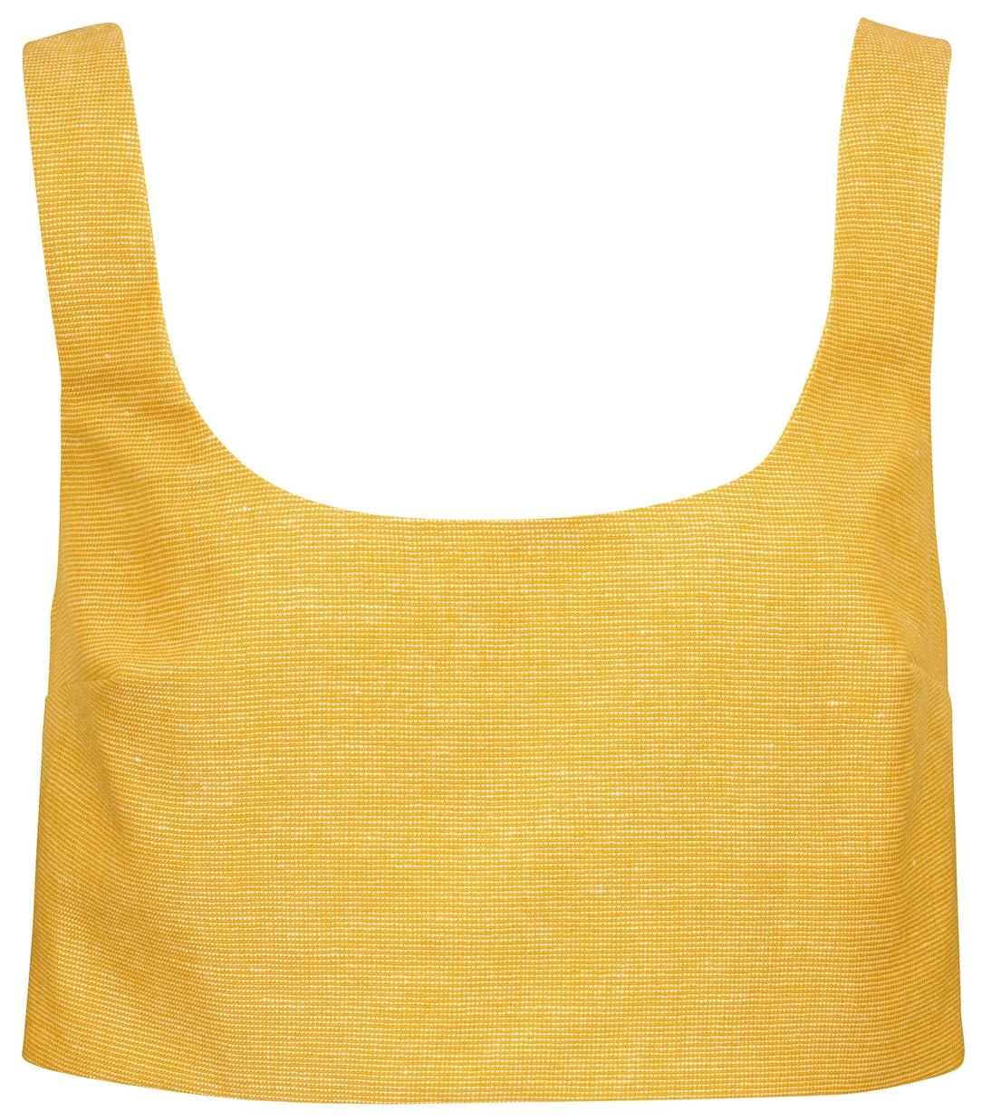 Укороченный топ из кашемира и льна Joan Gabriela Hearst, Butter Yellow
Укороченный топ из кашемира и льна Joan Gabriela Hearst, Butter Yellow