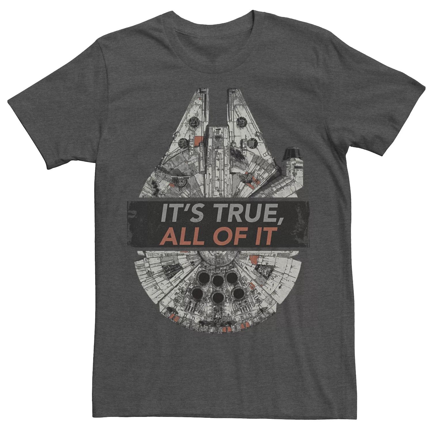 Мужская футболка Star Wars Rebel Millennium Falcon It's True All Of It
Мужская футболка Star Wars Rebel Millennium Falcon It's True All Of It