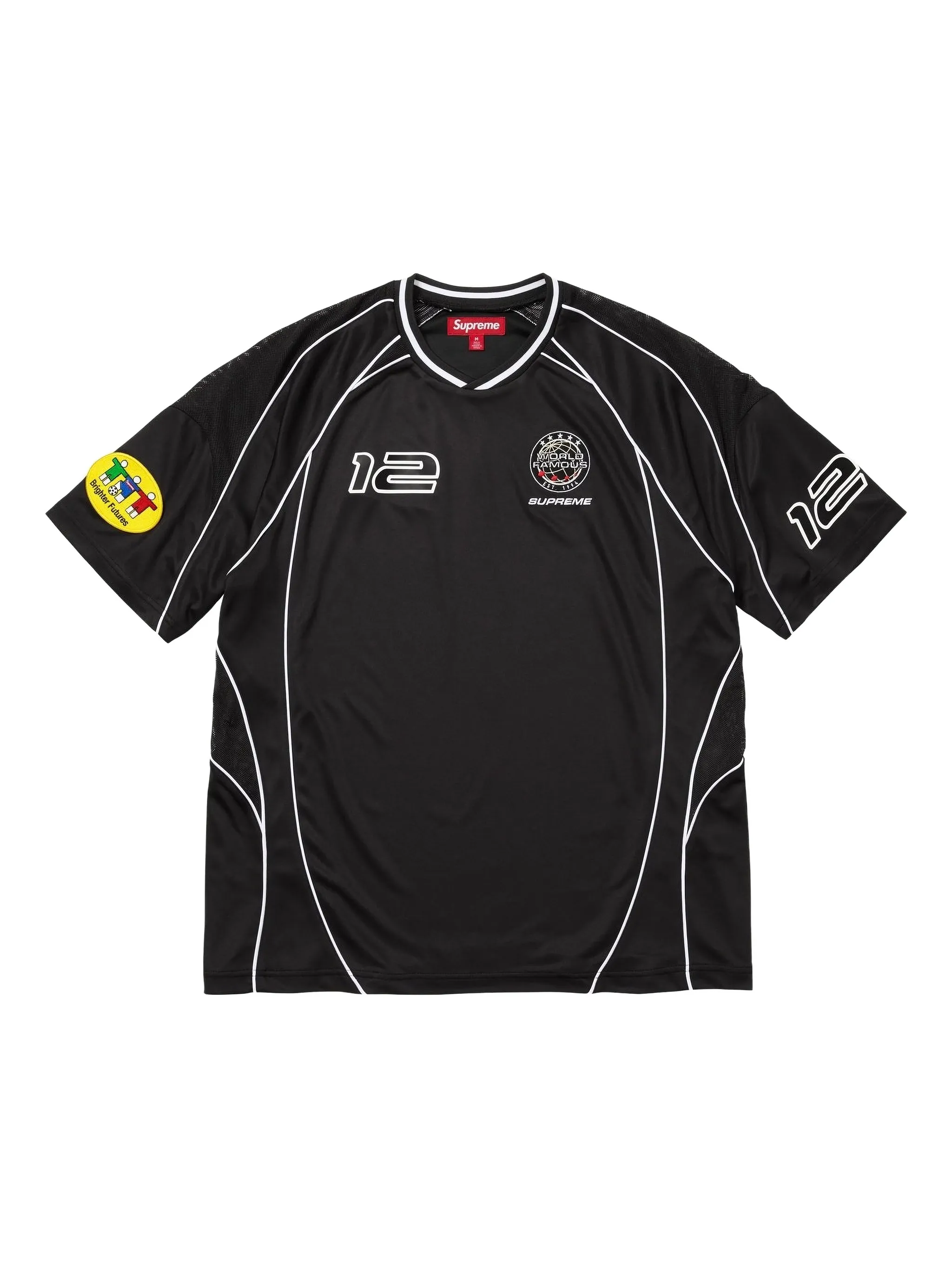 Футбольная футболка с кантом Supreme, черный
Футбольная футболка с кантом Supreme, черный