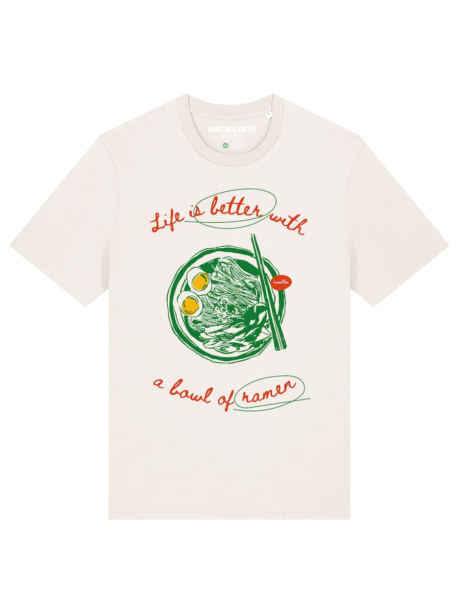 Рубашка Watapparel Life Is Better With Ramen, белый
Рубашка Watapparel Life Is Better With Ramen, белый