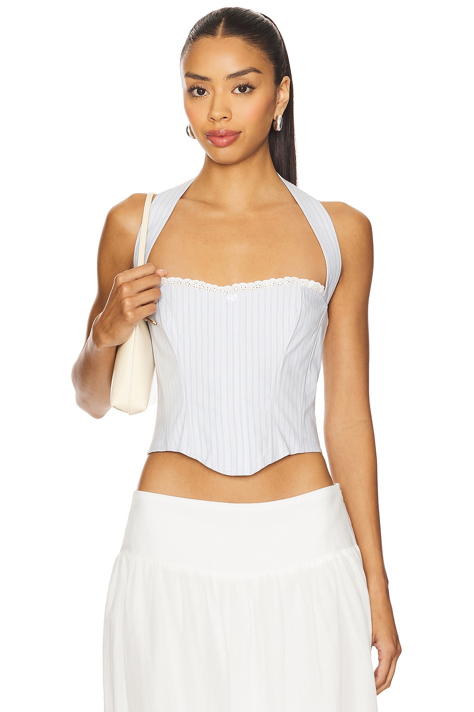 Топ Danica Majorelle, blue & white stripe 
Топ Danica Majorelle, blue & white stripe