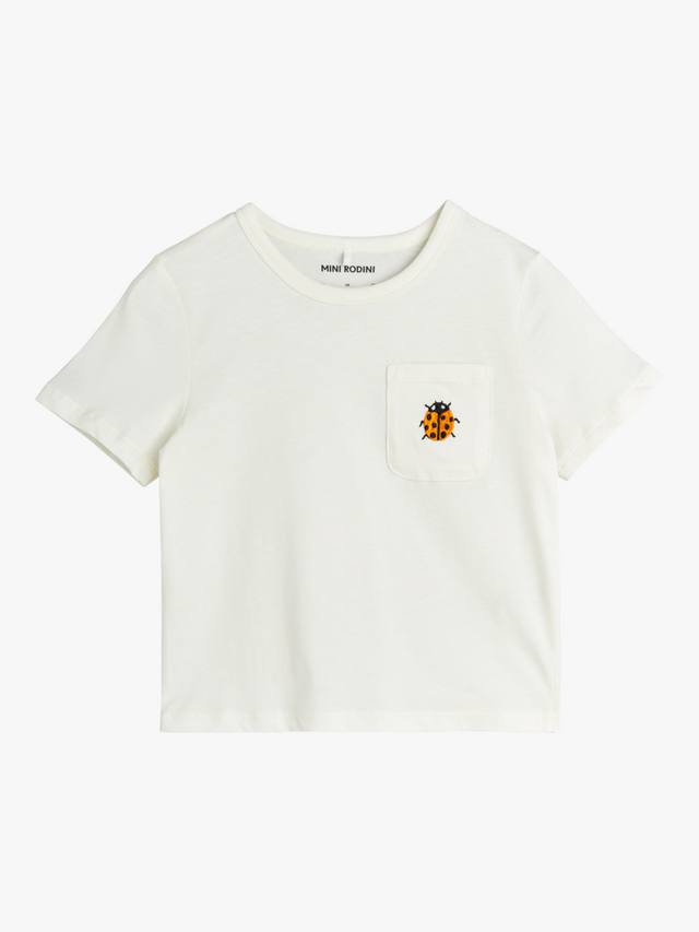 Детская футболка с карманом в виде божьей коровки из органического хлопка Mini Rodini, белый
Детская футболка с карманом в виде божьей коровки из органического хлопка Mini Rodini, белый