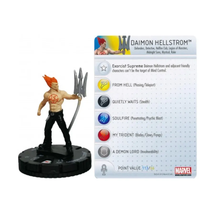 Даймон Хеллстром № 009, Marvel HeroClix - Amazing Spider-Man - Singles 
Даймон Хеллстром № 009, Marvel HeroClix - Amazing Spider-Man - Singles