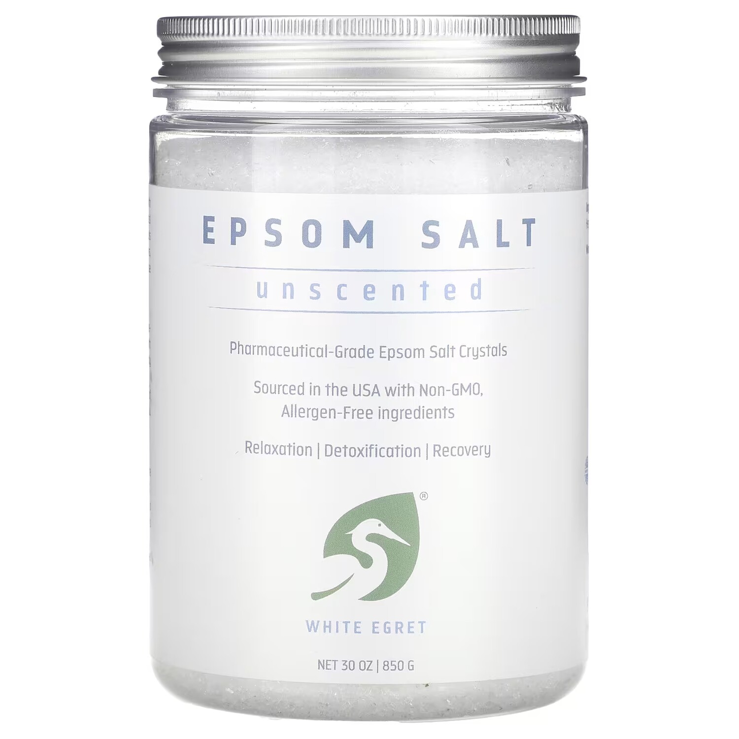 Соль для ванны White Egret Personal Care Epsom Salt без запаха, 850 г
Соль для ванны White Egret Personal Care Epsom Salt без запаха, 850 г