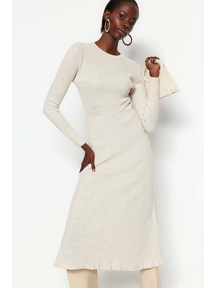 Платье до колена trendyol Kleid, кремовый
Платье до колена trendyol Kleid, кремовый