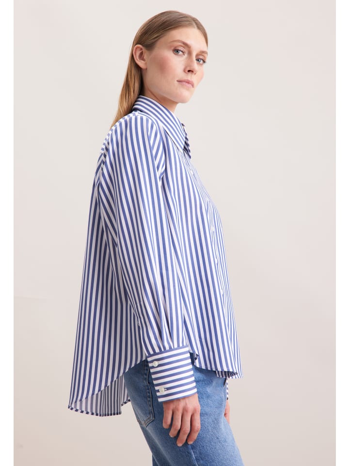 Блузка-рубашка обычного размера, средне-синего цвета Seidensticker
Блузка-рубашка обычного размера, средне-синего цвета Seidensticker