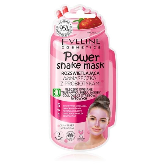 Осветляющая маска-пилинг с пробиотиками Клубника 10мл Eveline Cosmetics Power Shake
Осветляющая маска-пилинг с пробиотиками Клубника 10мл Eveline Cosmetics Power Shake