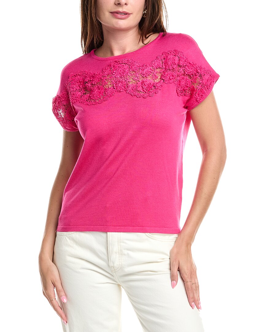 Кружевной топ T Tahari, розовый
Кружевной топ T Tahari, розовый