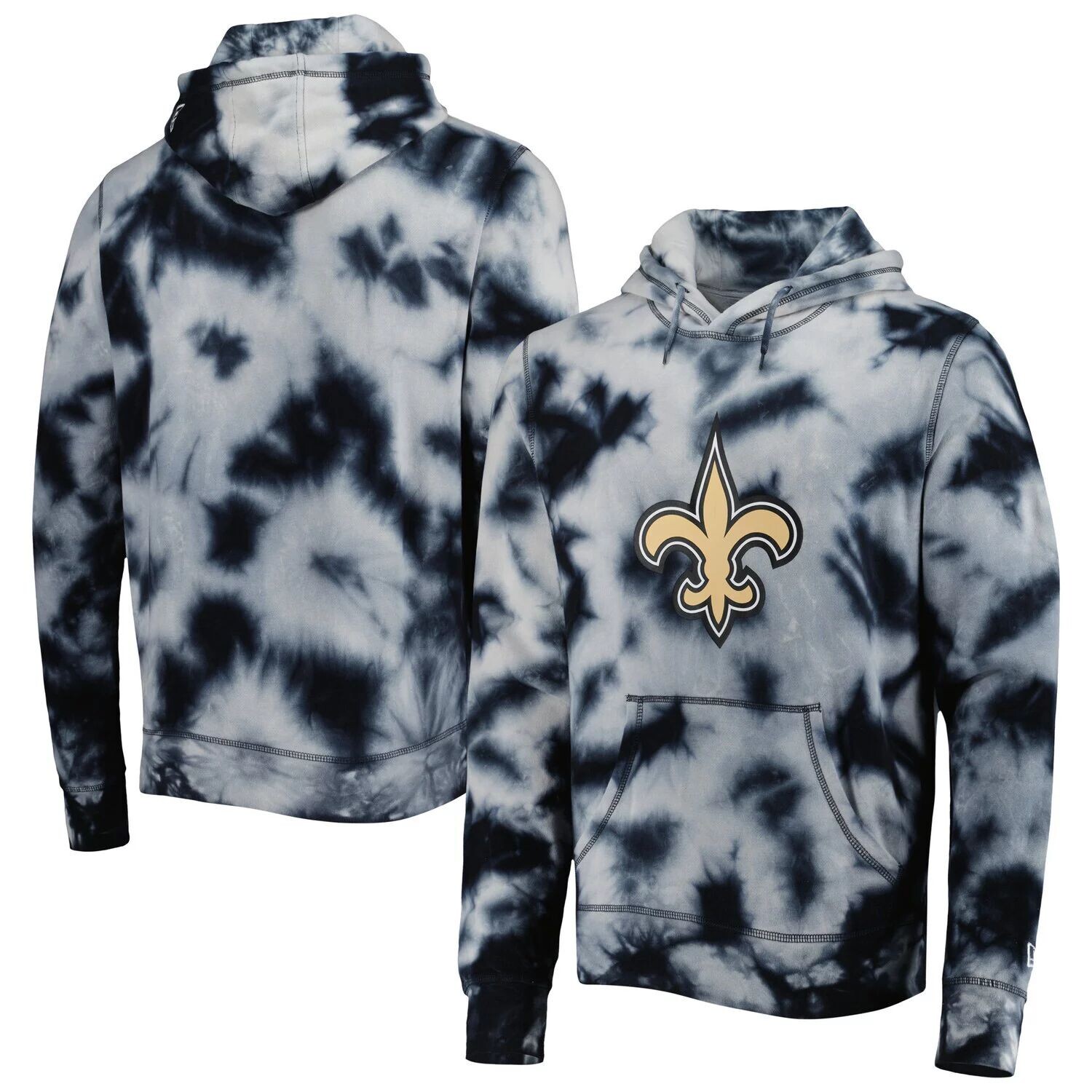 Мужской черный пуловер с капюшоном New Orleans Saints Team Tie Dye New Era
Мужской черный пуловер с капюшоном New Orleans Saints Team Tie Dye New Era