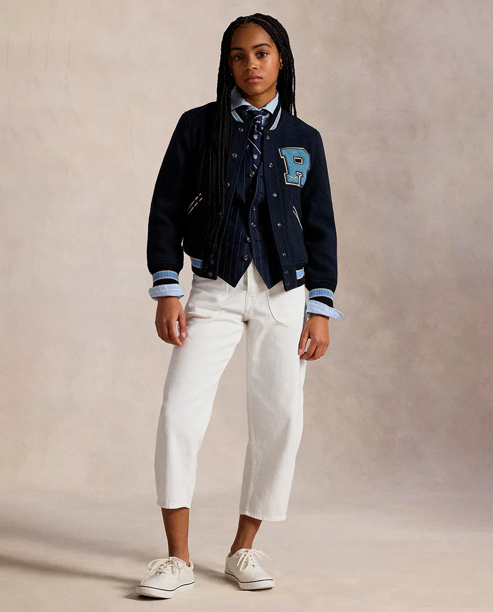 Джинсы из хлопка для девочек с накладными карманами Polo Ralph Lauren, цвет Crudo
Джинсы из хлопка для девочек с накладными карманами Polo Ralph Lauren, цвет Crudo