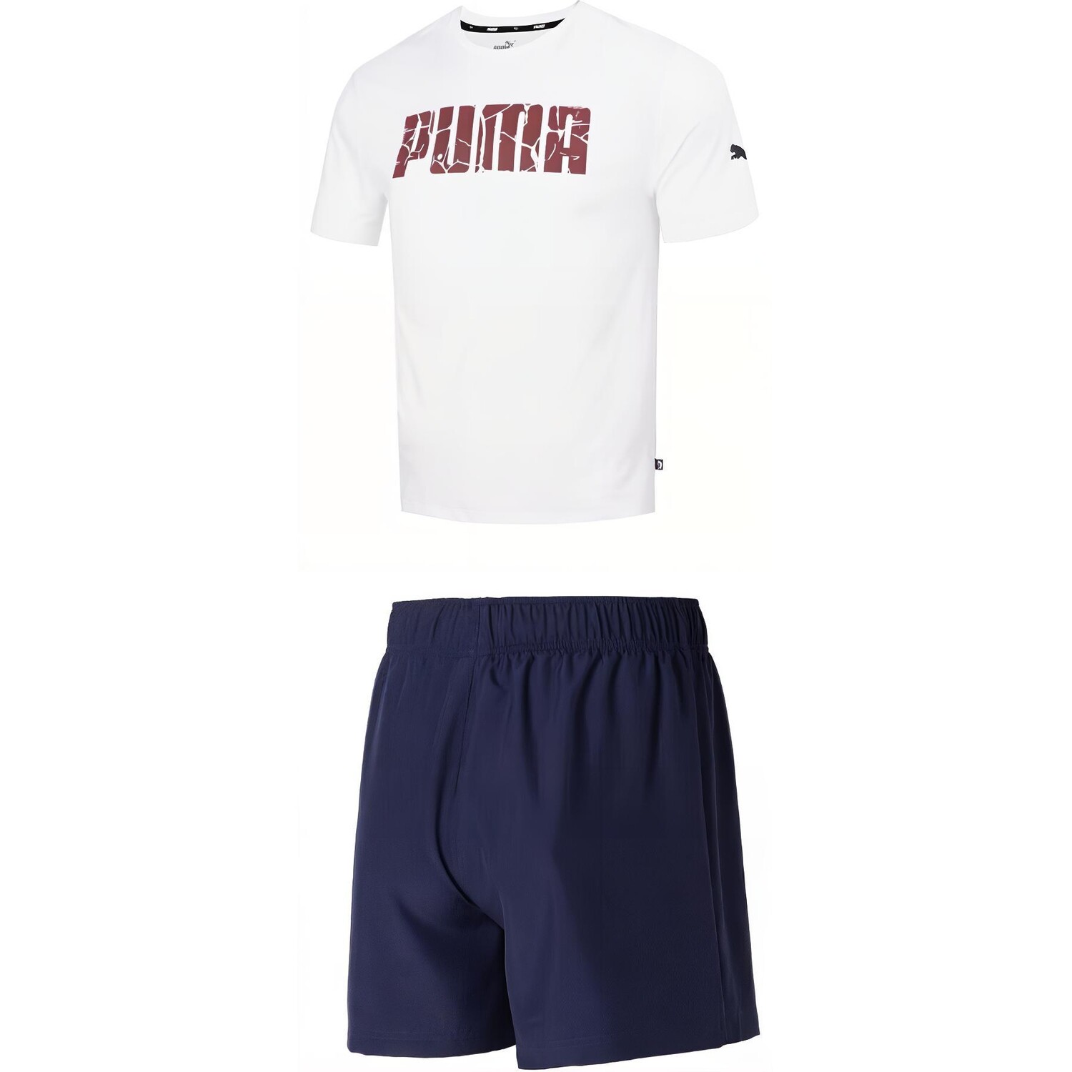 Повседневный спортивный мужской комплект: белый топ + толстые синие шорты Puma, белый
Повседневный спортивный мужской комплект: белый топ + толстые синие шорты Puma, белый